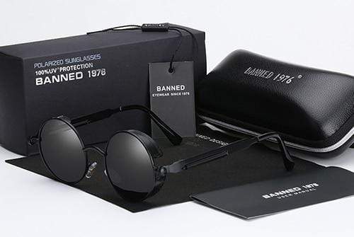 Round Retro Polarized Steampunk Sunglasses – Argo