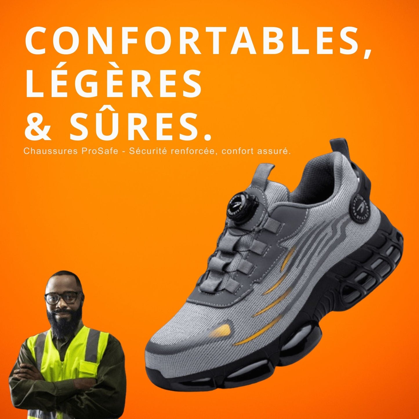 SafeCore Safety Shoes – Lightweight, Slip-Resistant, Reinforced Toe, Ergonomic Comfort