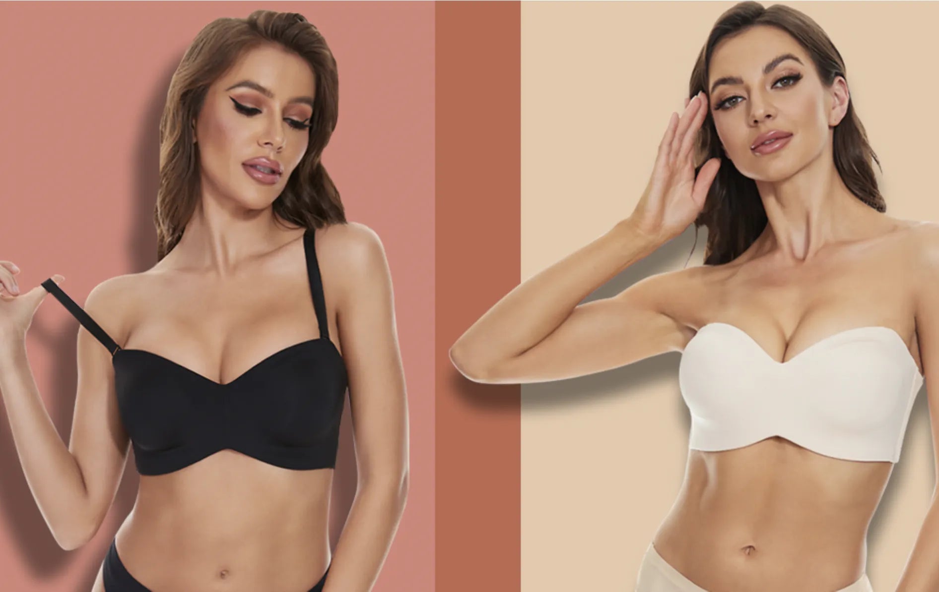 Seamless women's plus-size bra – adjustable straps, back closure, ultra-soft comfort for everyday wear