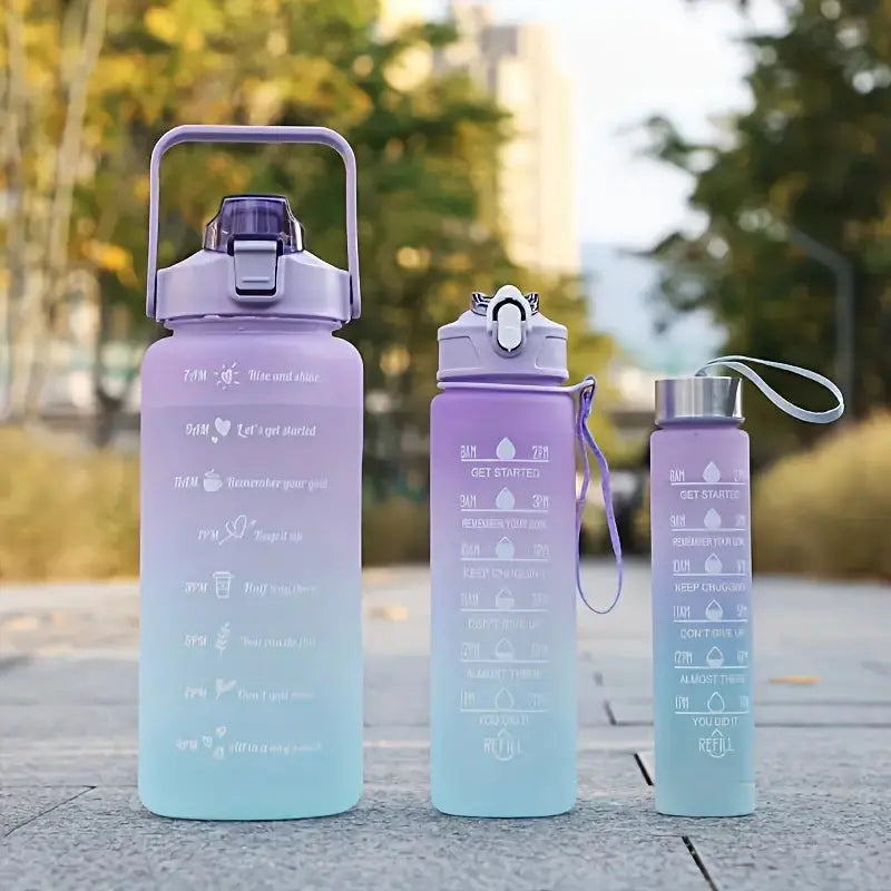 Set of 3 Motivation Water Bottles