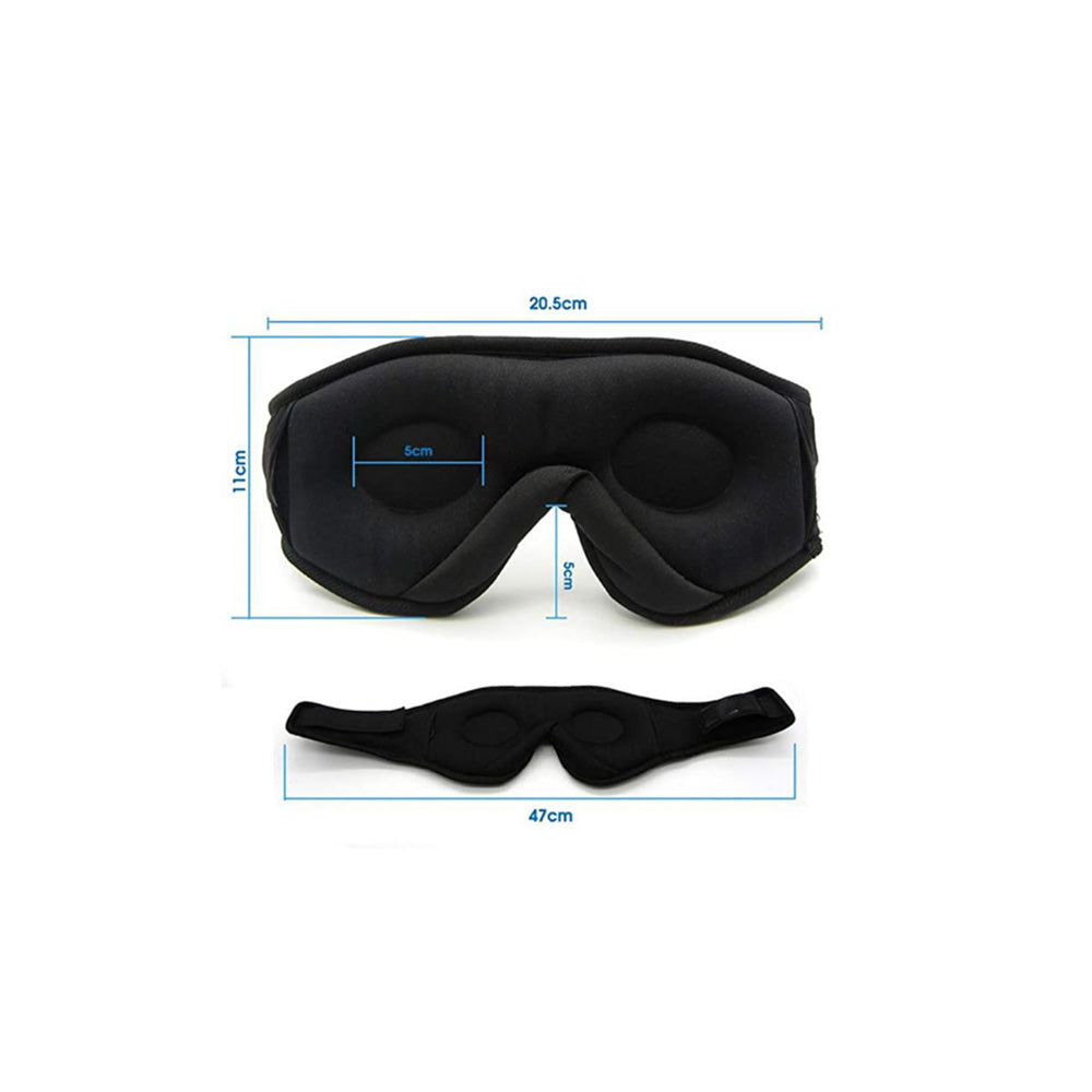 Sleep Mask with Headphones – Light Blocking & Relaxation