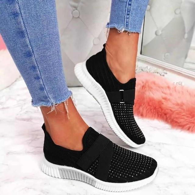 Slip-On Sneaker for Women with Velcro | Improve Your Walking Posture!