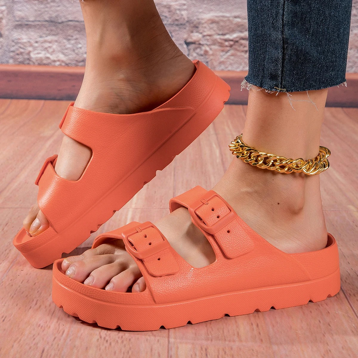 Slippers with Thick Sole for Shock Absorption (Women)
