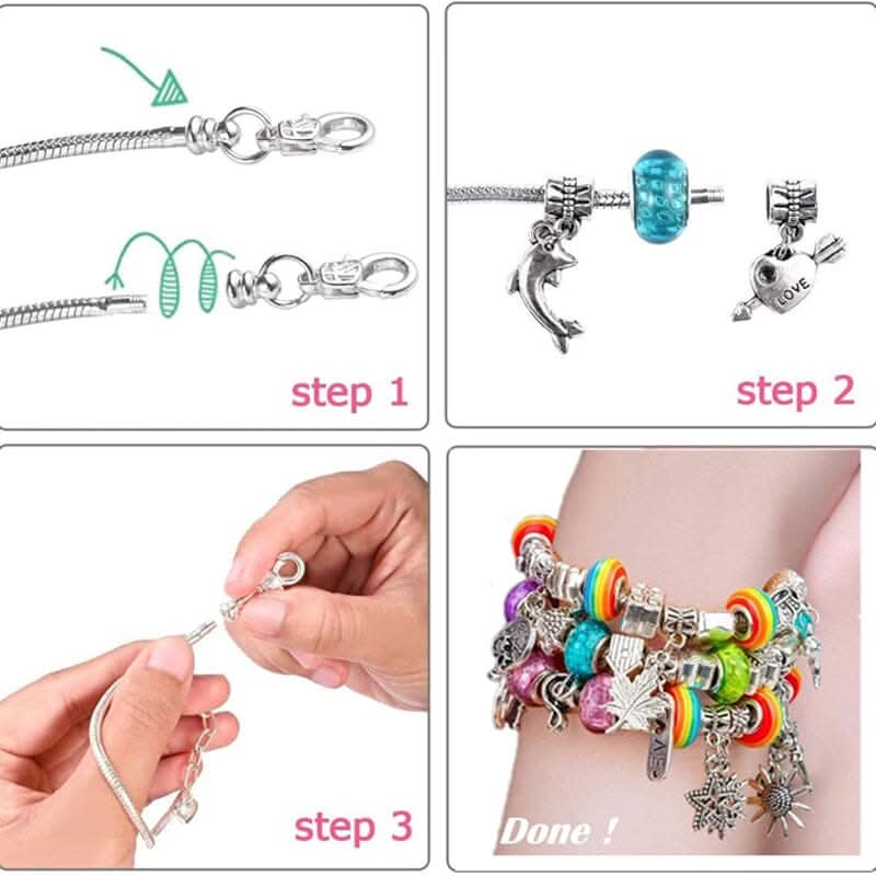 SPARKLINA – Creative Bracelet Craft Kit for Girls with Sparkling Charms