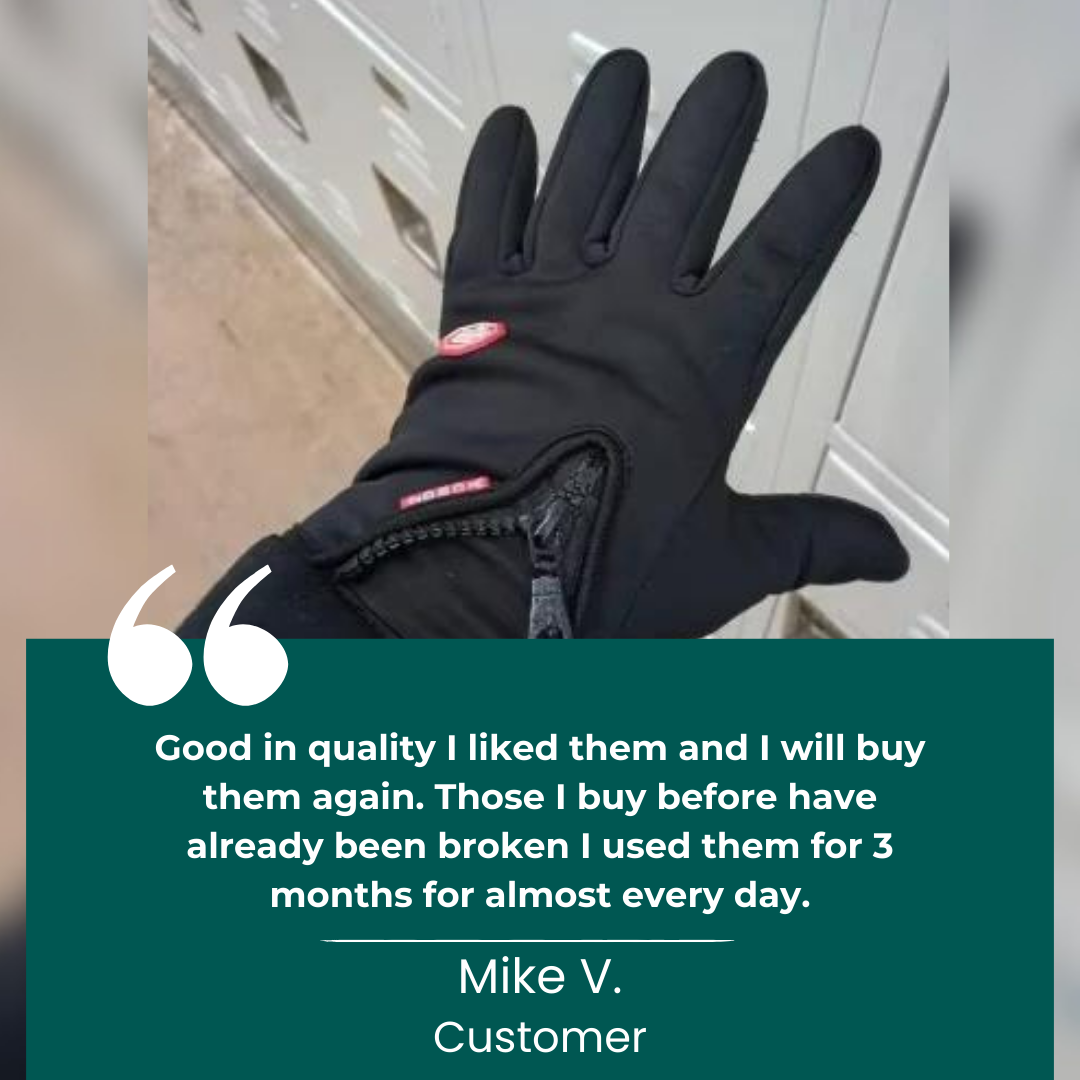 Thermal Waterproof Touchscreen Gloves For Biking And Golf