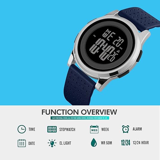 Ultra-Thin Waterproof Digital Sports Watch - Charlie