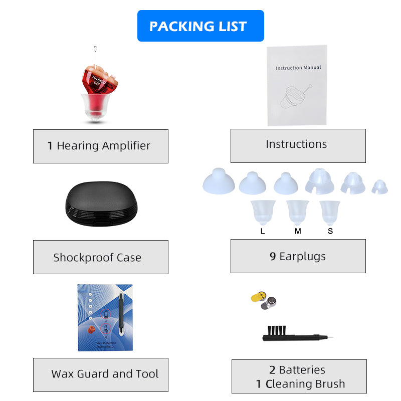 Vireta Micro Digital Hearing Aid With Noise Cancellation