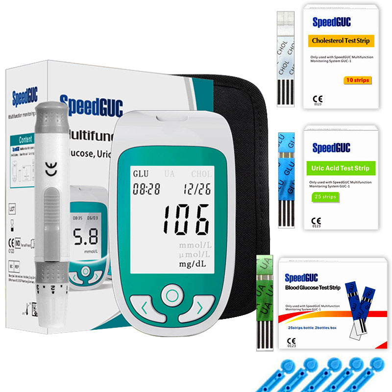 VitalTrack Home Health Monitor for Cholesterol, Glucose, and Uric Acid