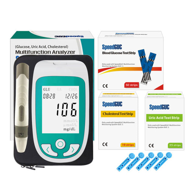 VitalTrack Home Health Monitor for Cholesterol, Glucose, and Uric Acid