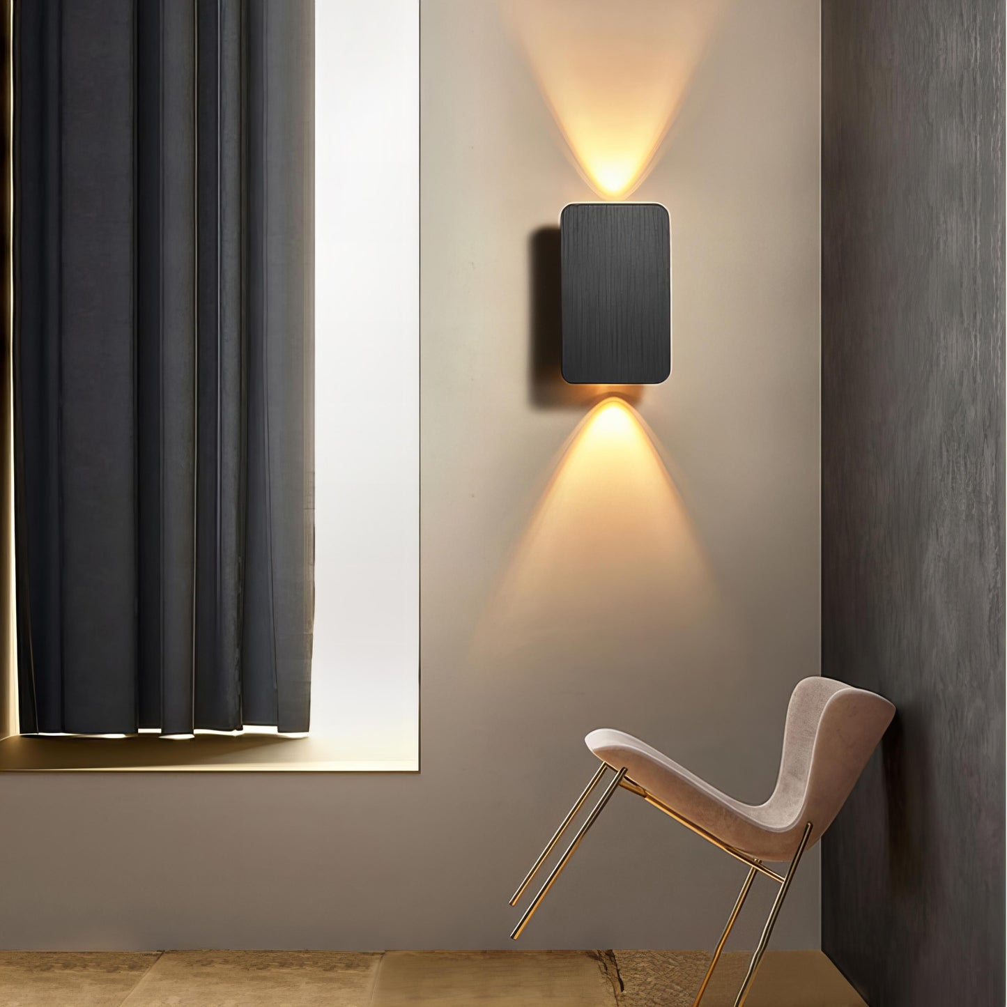 Wall Lamp Modern Metal Rectangular LED Indoor