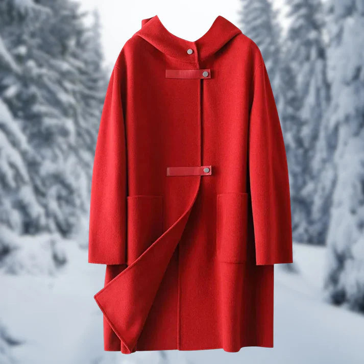 Women's Hooded Warm Knit Coat