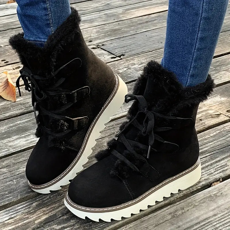 Women's Snow Boots Lined with Faux Fur