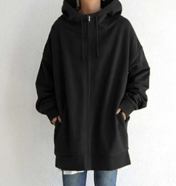 Women's Zip Hoodie for Autumn/Winter