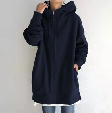 Women's Zip Hoodie for Autumn/Winter