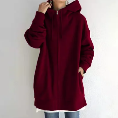 Women's Zip Hoodie for Autumn/Winter
