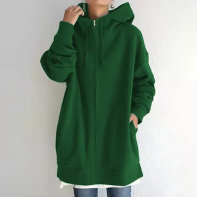 Women's Zip Hoodie for Autumn/Winter